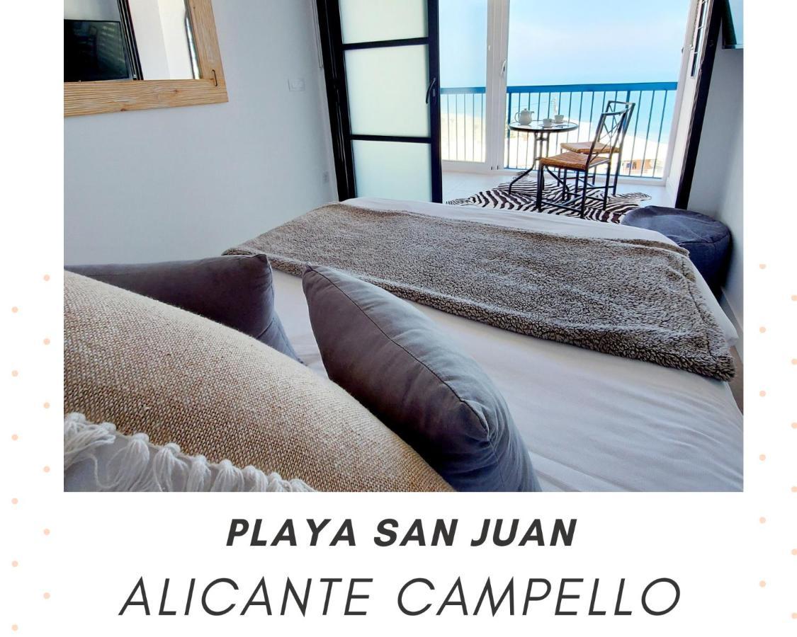 Exclusif Appartement En 1Er Ligne, Vue Imprenable, Piscine, Parking Prive A Playa Mucha Vista, Alicante Ел Кампело Екстериор снимка